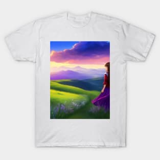 Girl in the landscape T-Shirt